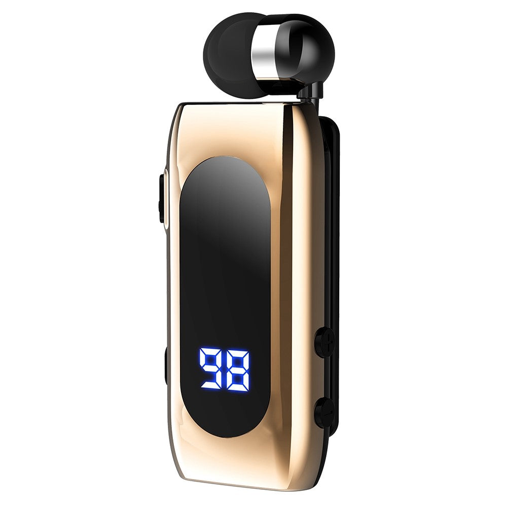 K55 Business Bluetooth-compatible Single-Ear Earphone Battery Display Clip-On Intelligent Noise Reduction Telescopic Headset Clipper