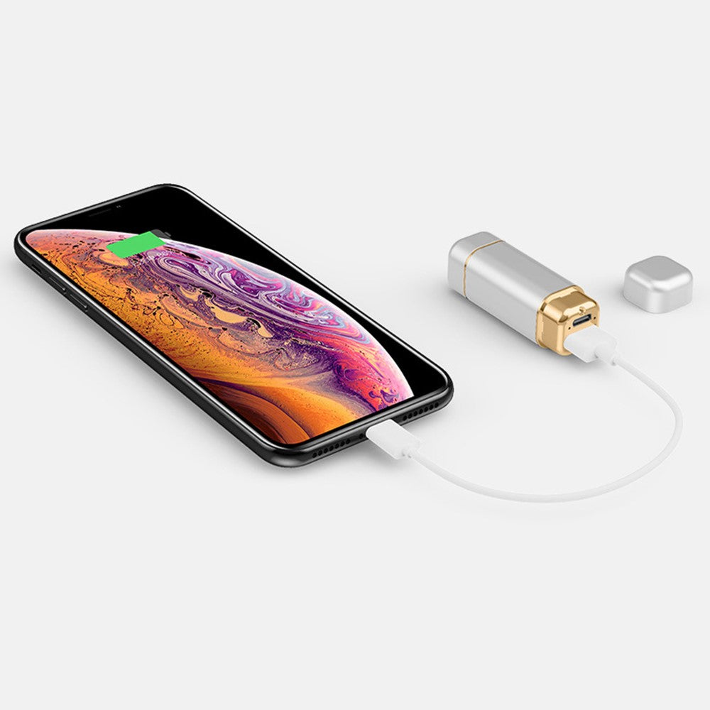 Single Wireless Earphone Mini Bluetooth-compatible Headset Sports Headphone with Lipstick-shaped Charging Case