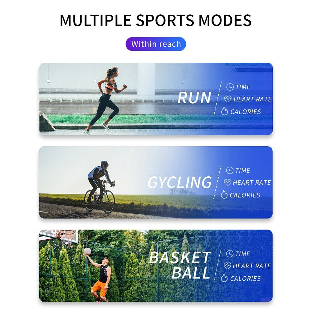 C2 0.96'' Screen Smart Watch Health Monitor Sports Bracelet Multifunction Bluetooth-compatible Waterproof Intelligent Bracelet