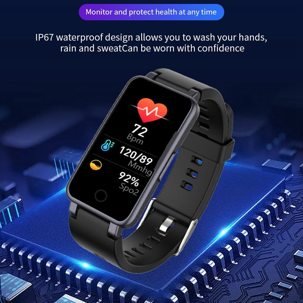 C2 0.96'' Screen Smart Watch Health Monitor Sports Bracelet Multifunction Bluetooth-compatible Waterproof Intelligent Bracelet