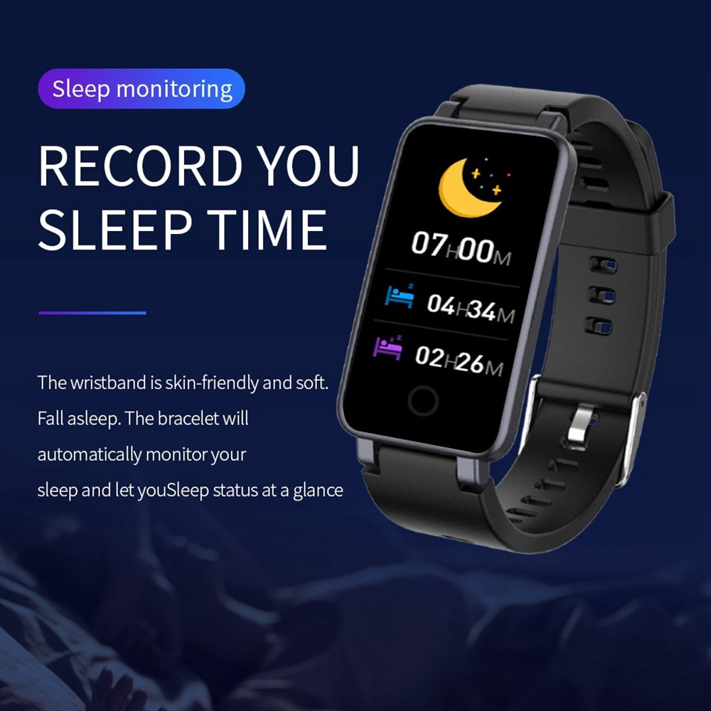 C2 0.96'' Screen Smart Watch Health Monitor Sports Bracelet Multifunction Bluetooth-compatible Waterproof Intelligent Bracelet