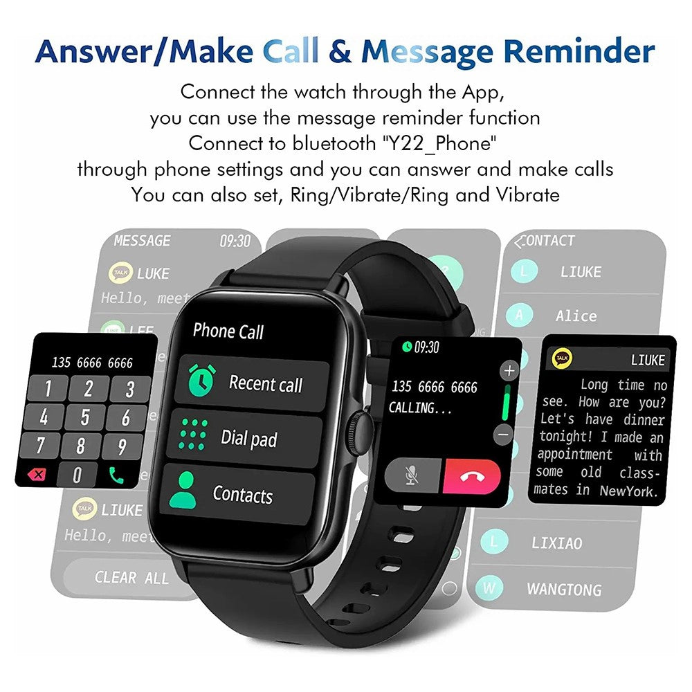 H13 Square Screen Bluetooth-compatible Call Sports Watch Heart Rate Sleep Monitoring Smart Wristband