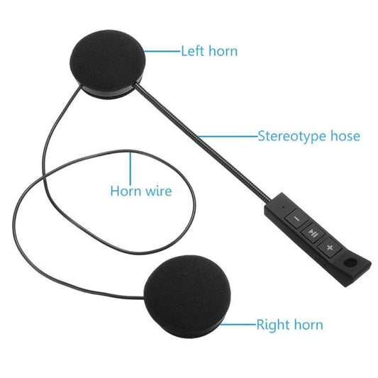 BT8 Motorcycle Helmet Earphone Bluetooth-compatible Headset Speaker HiFi Stereo Sound Music Control Headphone for Outdoor Cycling Riding