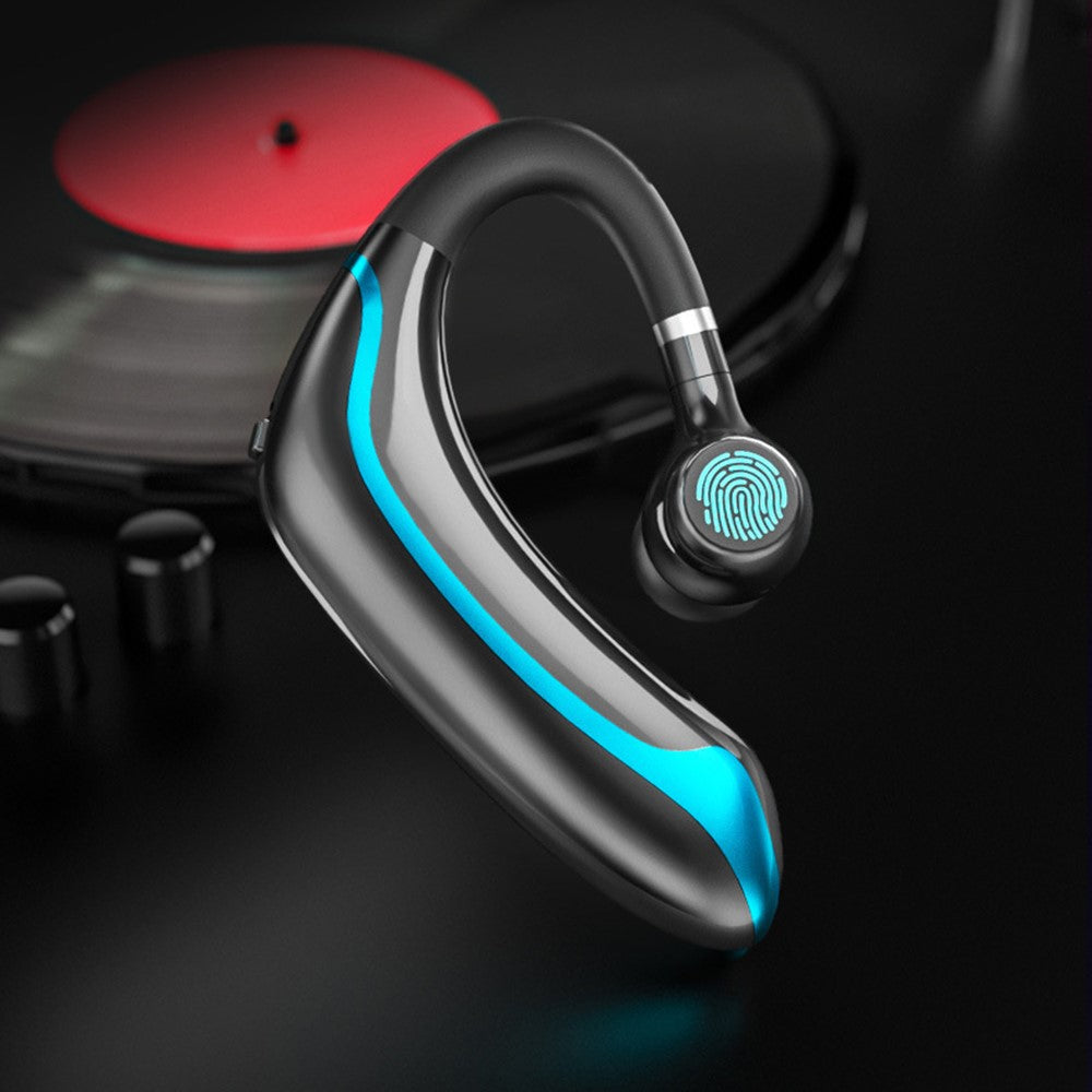 M70 Touch Control Bluetooth-compatible 5.0 Single Ear Headphone Business Style Wireless Headset Ear-Hook Earphone CVC Noise Cancelling Headphone