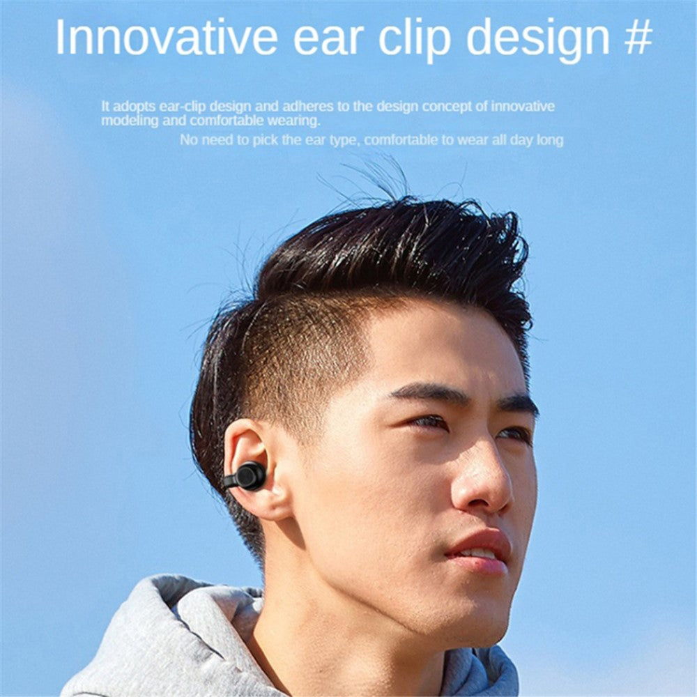 Z28 Bluetooth-compatible 5.3 Clip-on Single Ear Headphone Noise Canceling Wireless EarPhone