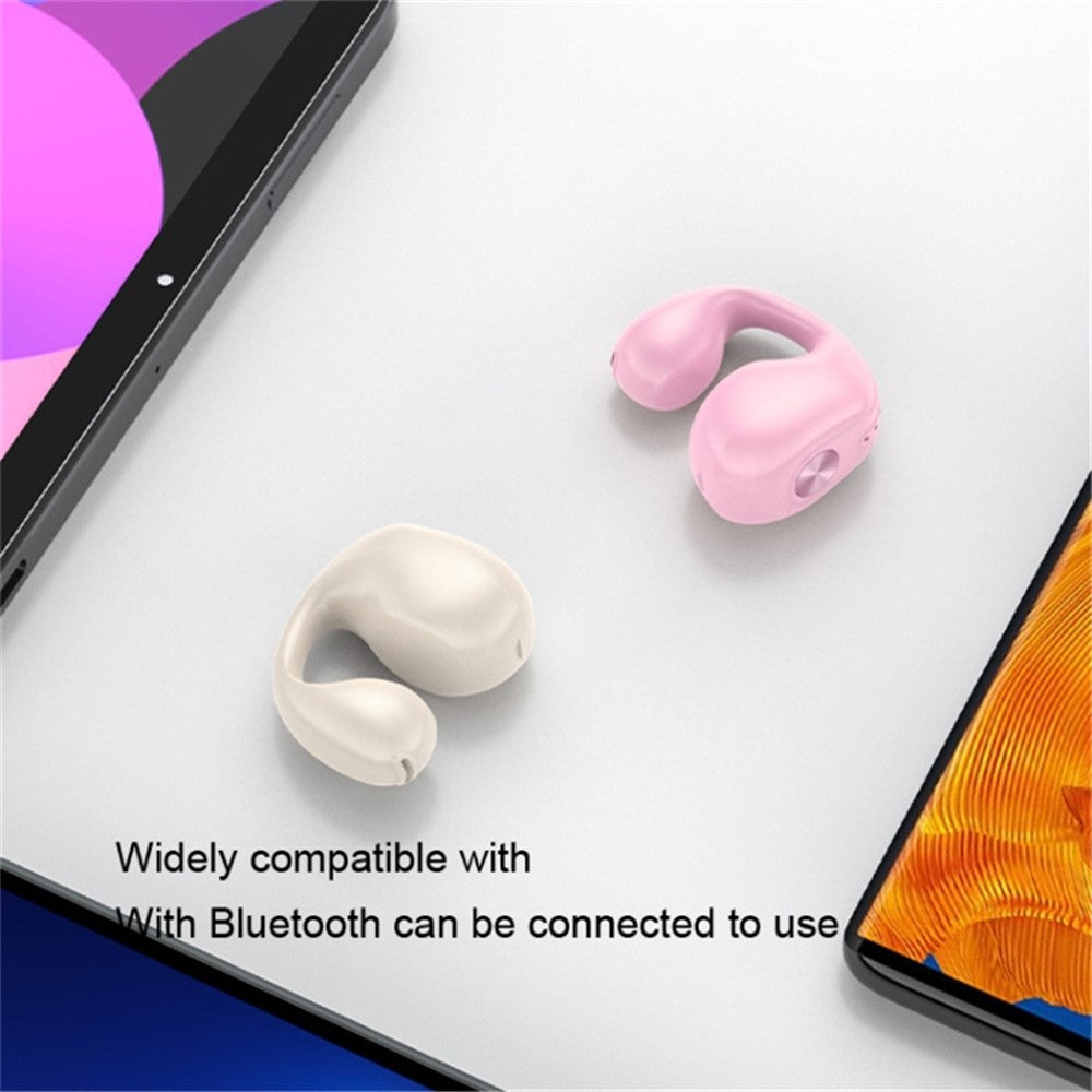 V50 Bluetooth-compatible Double Ear Headsets Bone Conduction Earphones Wireless Sport Running Clip-on Headphones