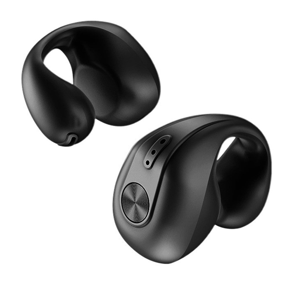 V50 Bluetooth-compatible Double Ear Headsets Bone Conduction Earphones Wireless Sport Running Clip-on Headphones