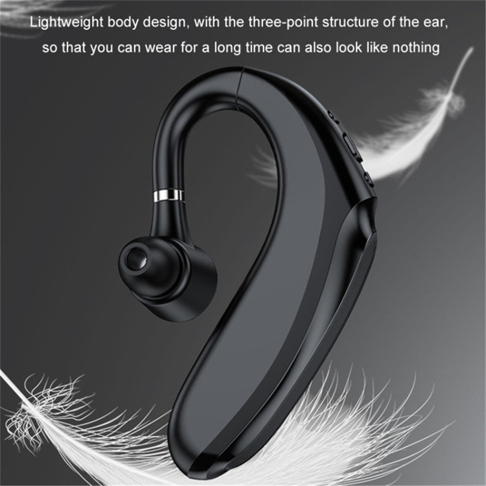 Q12 90mAh Battery Single Ear Wireless Bluetooth-compatible Earhook Headset Business Sports Music Call Earphone