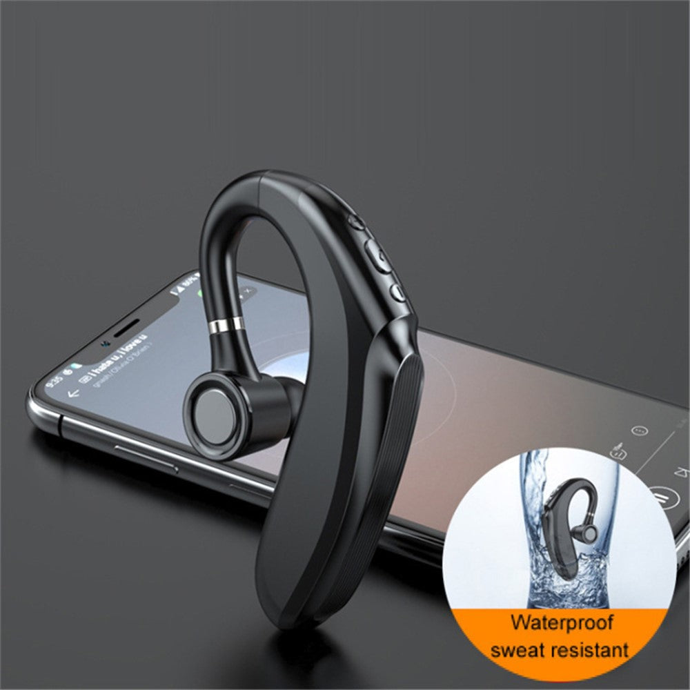 Q12 90mAh Battery Single Ear Wireless Bluetooth-compatible Earhook Headset Business Sports Music Call Earphone