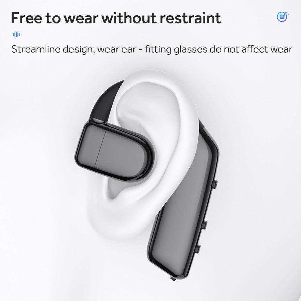 I5 Single Ear Wireless Bluetooth-compatible Headset 180-Degree Rotating Earphone OWS Bone Conduction Headphone (No CE)