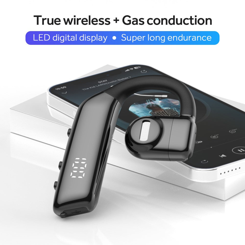 I5 Single Ear Wireless Bluetooth-compatible Headset 180-Degree Rotating Earphone OWS Bone Conduction Headphone (No CE)