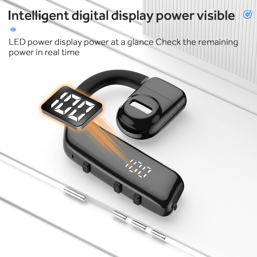 I5 Single Ear Wireless Bluetooth-compatible Headset 180-Degree Rotating Earphone OWS Bone Conduction Headphone (No CE)