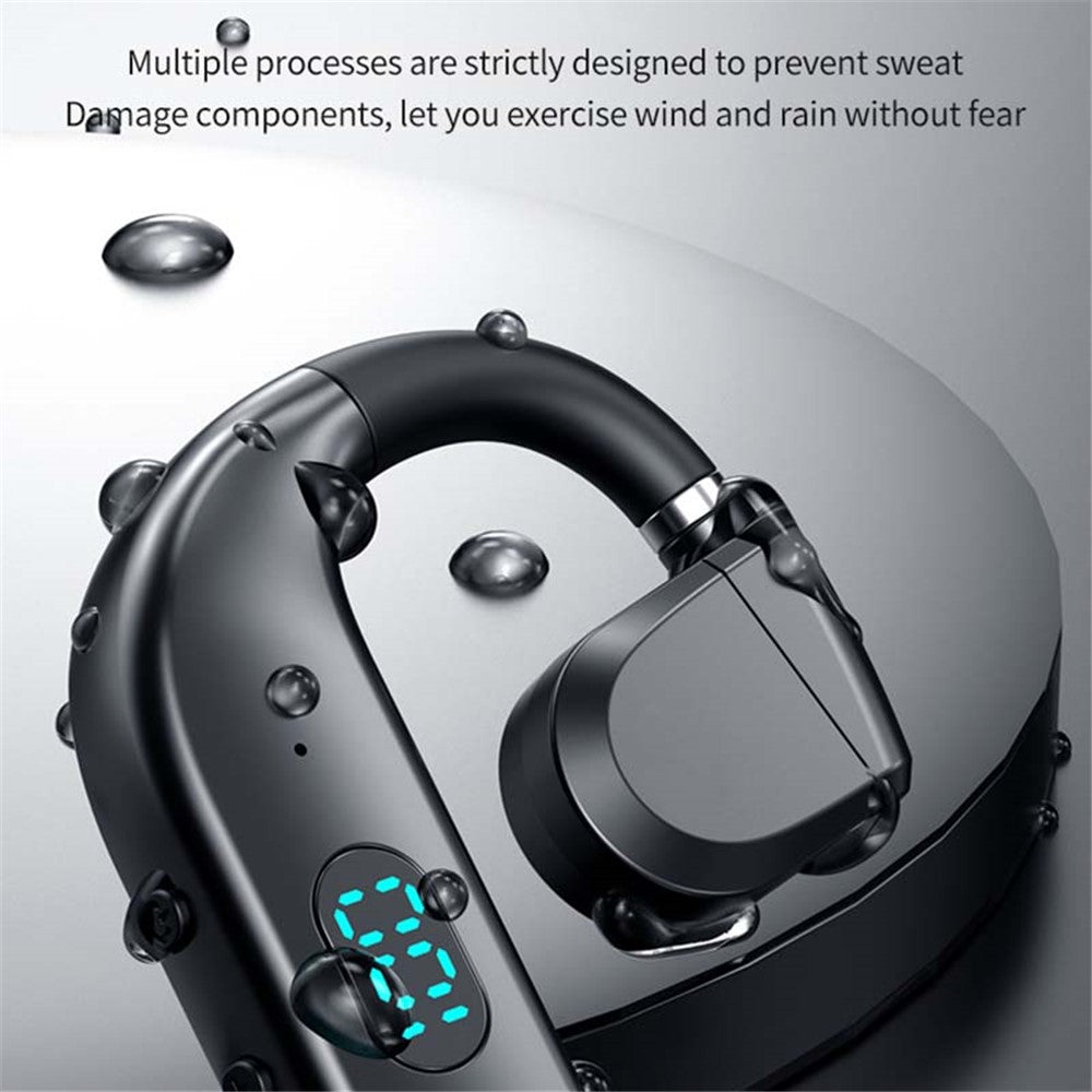 T50 Wireless Bone Conduction Headphone Sport Running Earphone Single-Ear Headset Bluetooth-compatible Headset