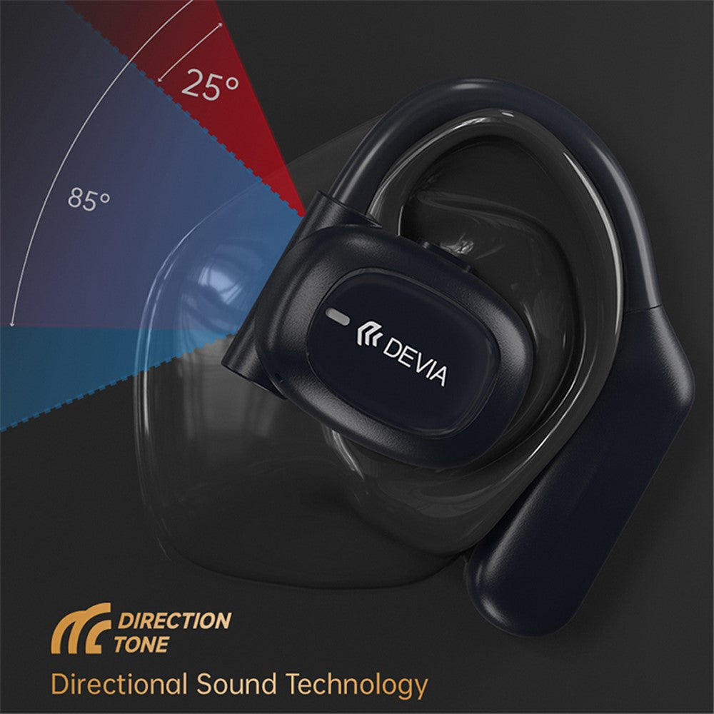 DEVIA Star Series EM043 OWS E2 Single Ear Wireless Earphone Ear-Hook ENC Noise Reduction Bluetooth-compatible Earbud