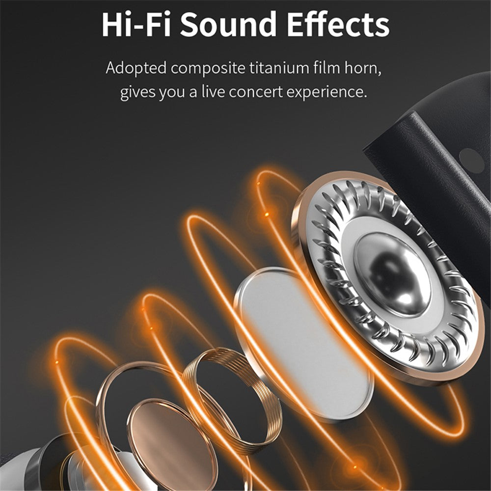 DEVIA Star Series EM043 OWS E2 Single Ear Wireless Earphone Ear-Hook ENC Noise Reduction Bluetooth-compatible Earbud