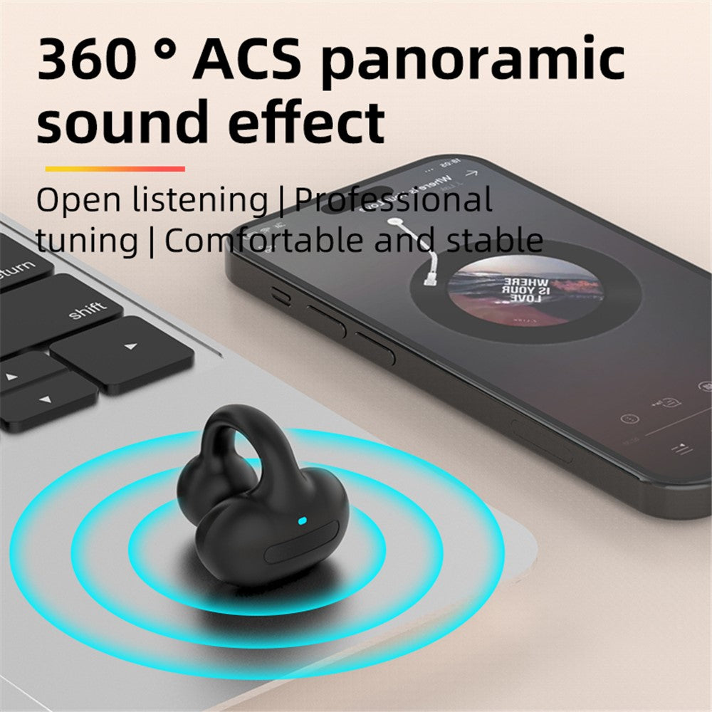 M-S8 Bluetooth-compatible 5.3 Ear Clip Earphone Running Wireless Music Headset