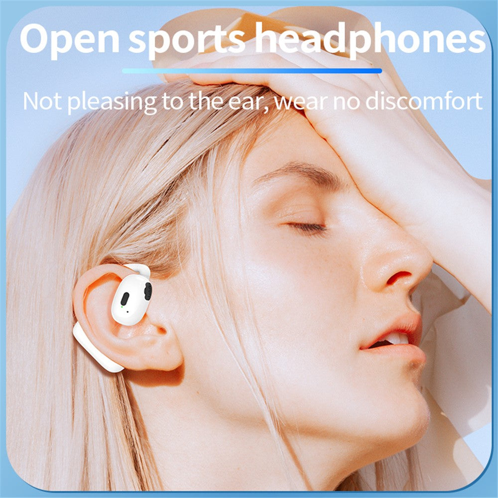 V21 Single Ear Rotating Hook Earphone OWS Bluetooth-compatible 5.4 Stereo Headphone