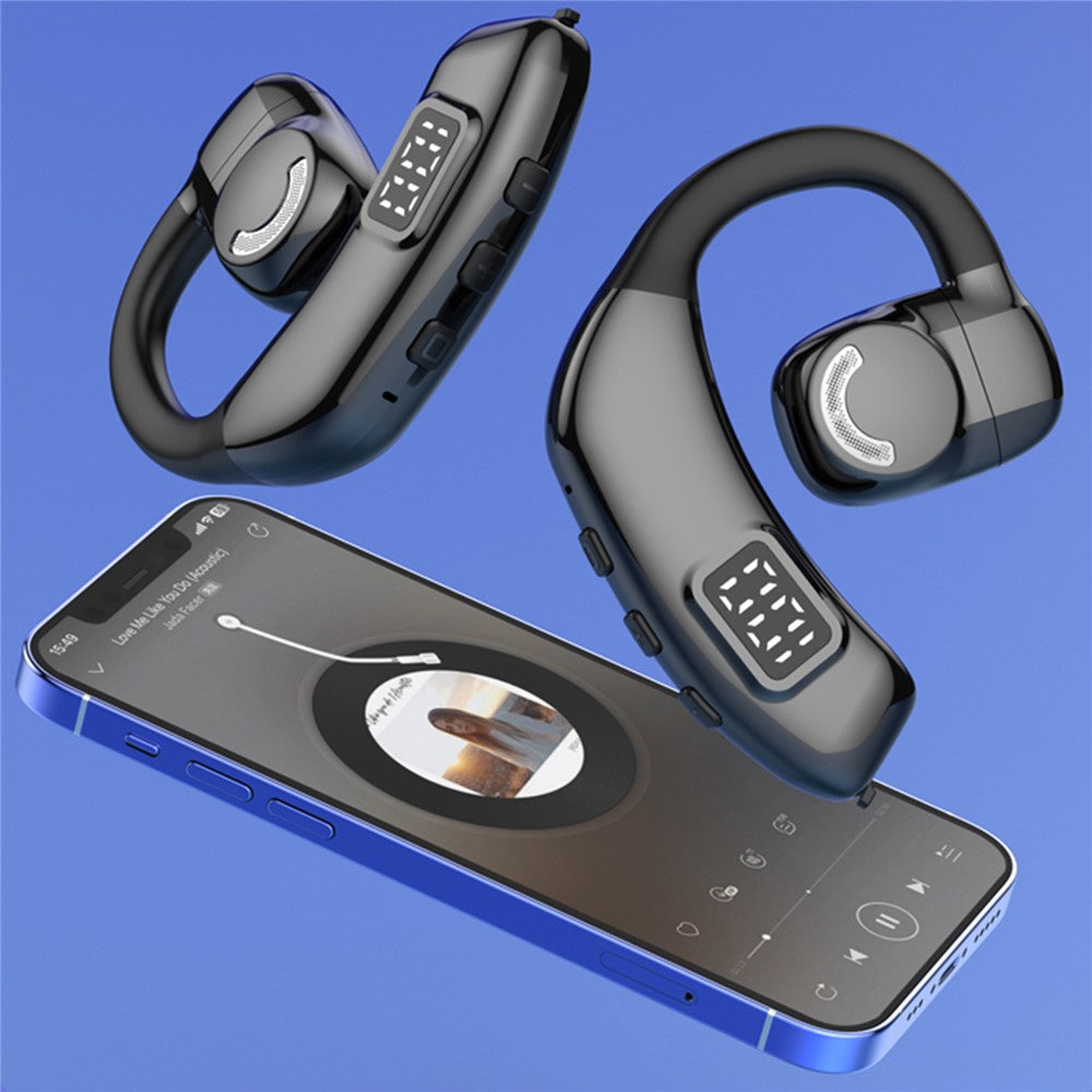 X30 Bluetooth-compatible 5.4 Single Ear Business Headphone Wireless Hook Earphone