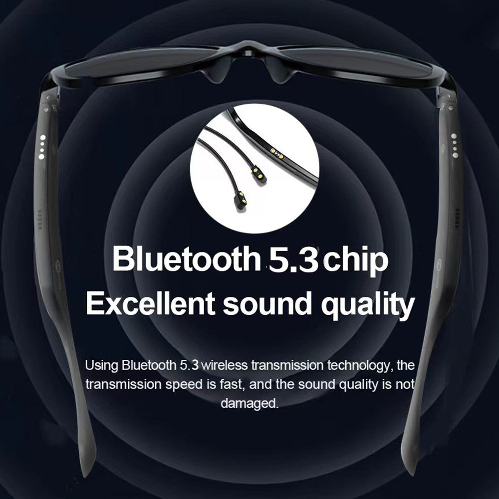 LENOVO LECOO C8-Lite Wireless Headphone Bluetooth-compatible Smart Sunglasses Headset Glasses