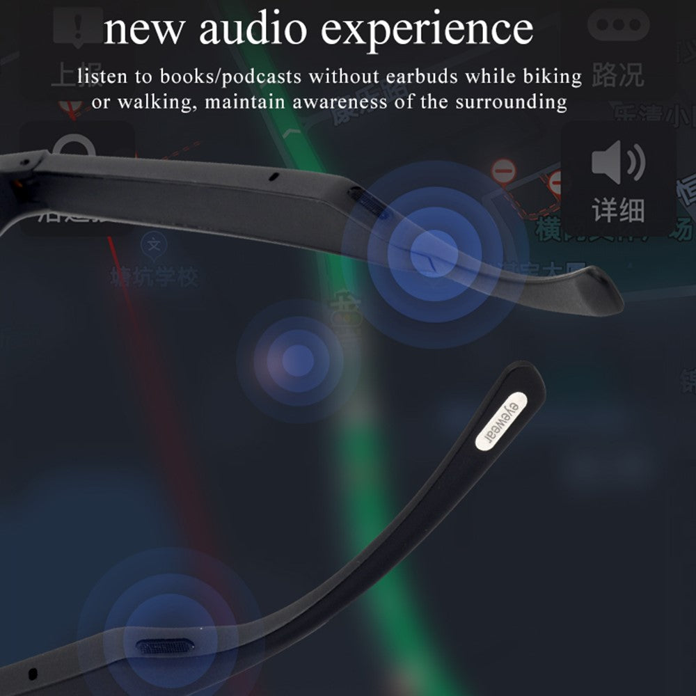 KY01 Waterproof Smart Glasses Open Ear Headphone Bluetooth-compatible Music Headset
