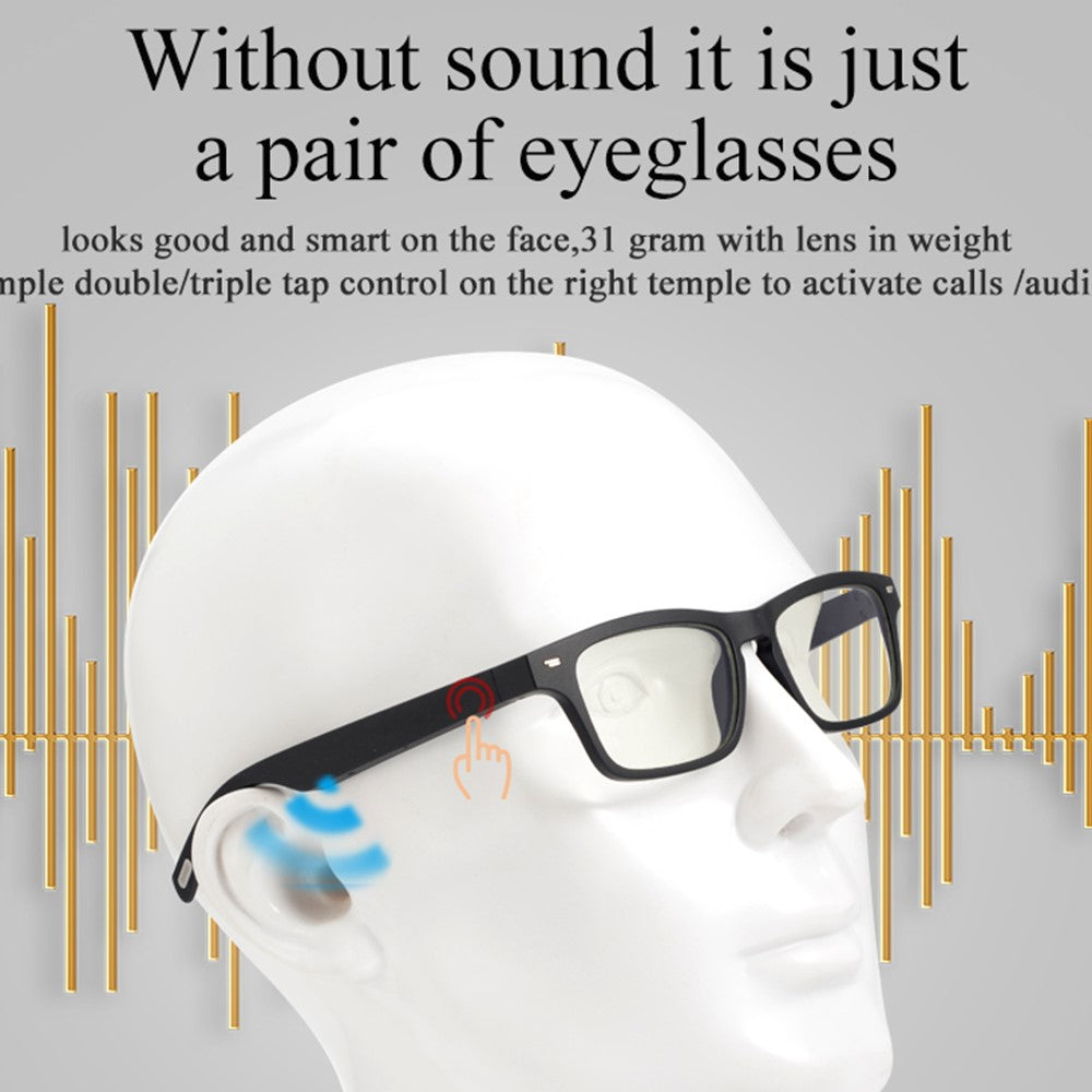 KY01 Waterproof Smart Glasses Open Ear Headphone Bluetooth-compatible Music Headset