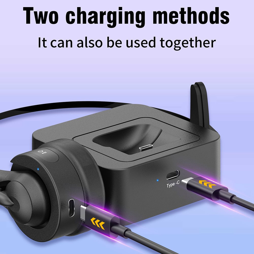 OY131 Single Ear Bluetooth-compatible Wireless Headphone Customer Service Call Center Headset with Charging Base