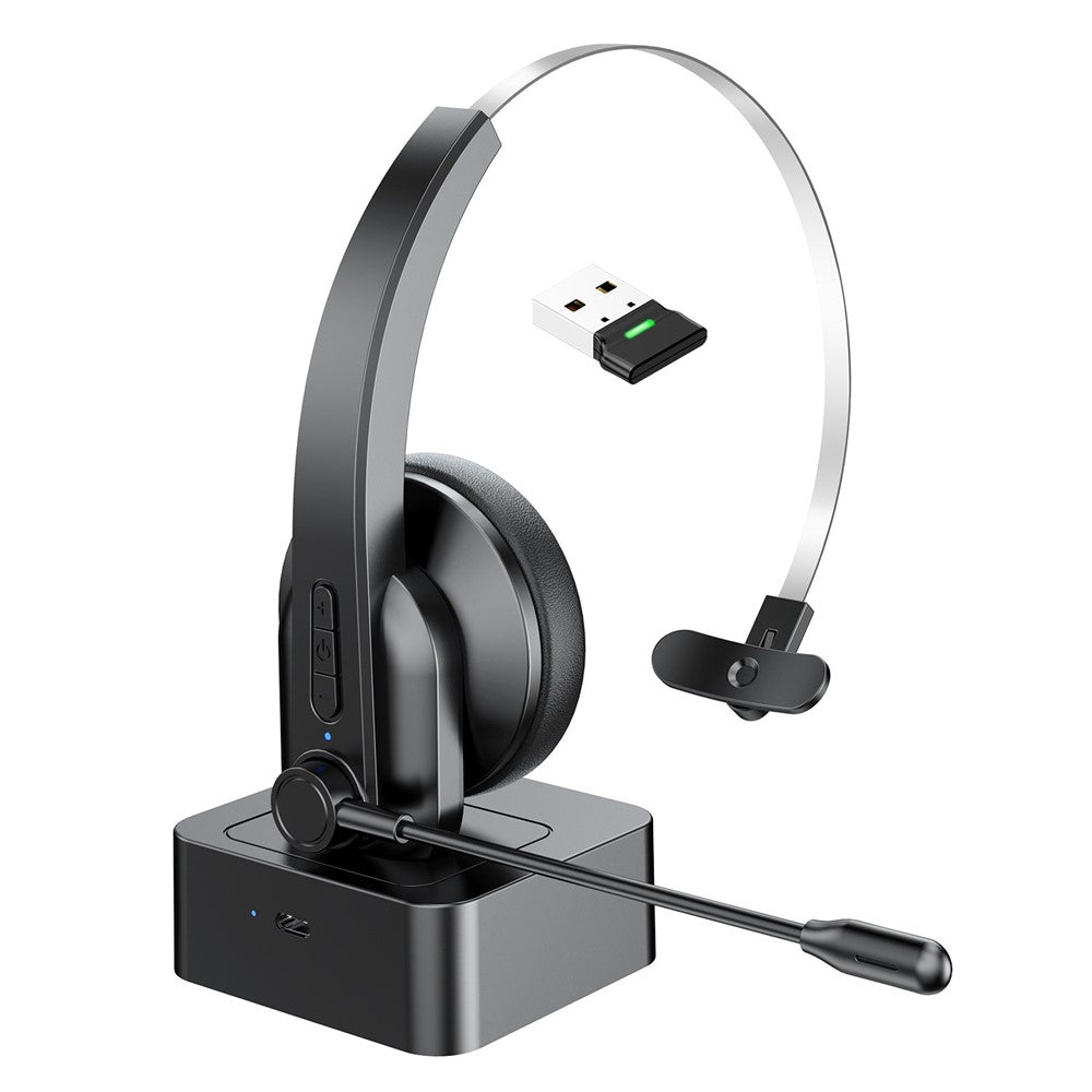 OY631 Bluetooth-compatible 5.3 Headset Customer Service Headphone with Mic Noise-Cancelling Wireless Headset for Truck Driver
