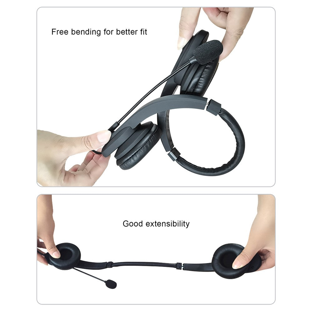 OY631 Bluetooth-compatible 5.3 Headset Customer Service Headphone with Mic Noise-Cancelling Wireless Headset for Truck Driver