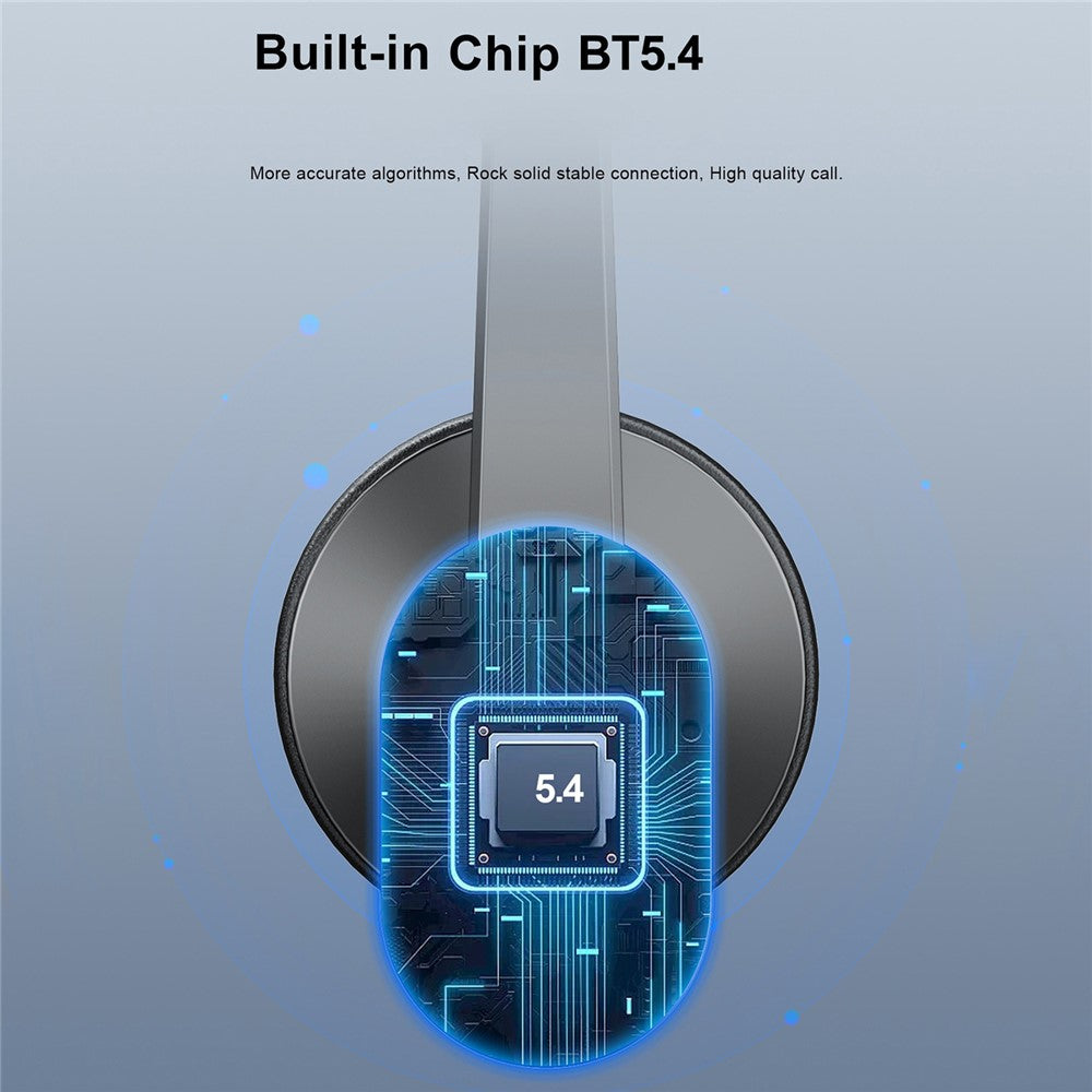 OY631 Bluetooth-compatible 5.3 Headset Customer Service Headphone with Mic Noise-Cancelling Wireless Headset for Truck Driver