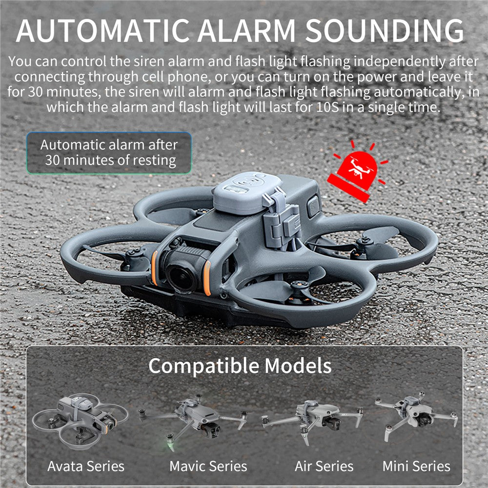 STARTRC 1139167 Universal Drone Alarm System for DJI Avata / Mavic / Air / Mini Series