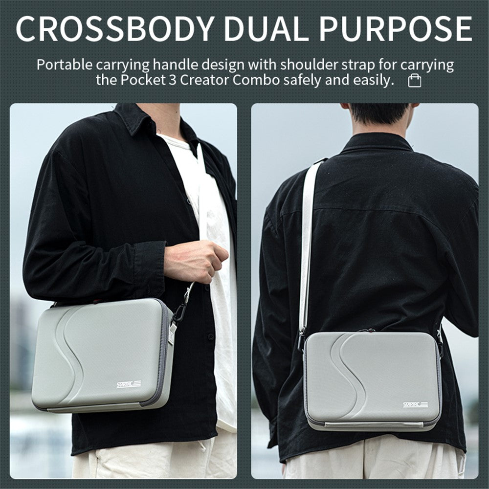 STARTRC 1143461 For DJI Mini 4K / Mini 2 SE / Mini 2 RC Drone Storage Bag PU Handbag Shoulder Bag