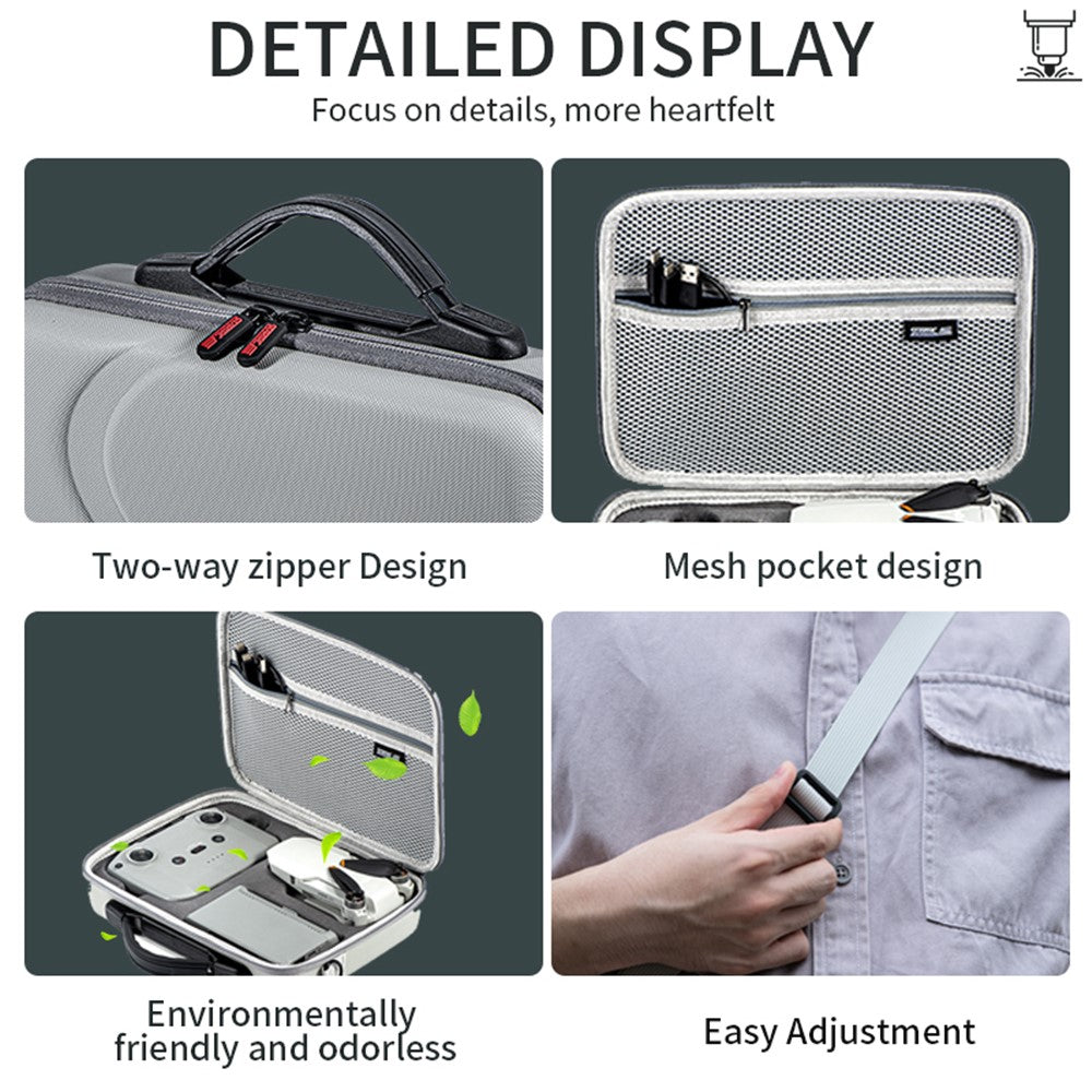STARTRC 1143461 For DJI Mini 4K / Mini 2 SE / Mini 2 RC Drone Storage Bag PU Handbag Shoulder Bag
