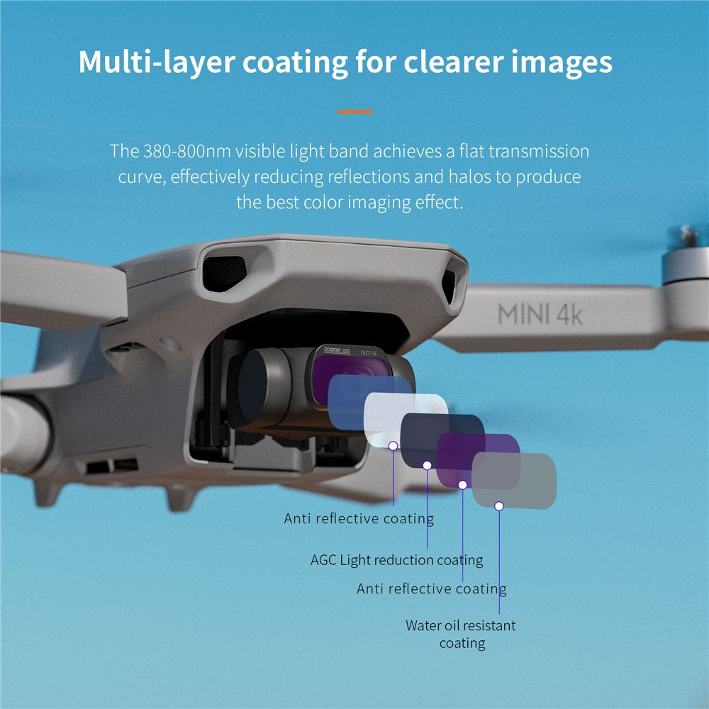 STARTRC 1143096 4Pcs / Set For DJI Mini 4K / Mini 2 SE / Mini 2 ND8 / 16 / 32 / 64 Drone Filters