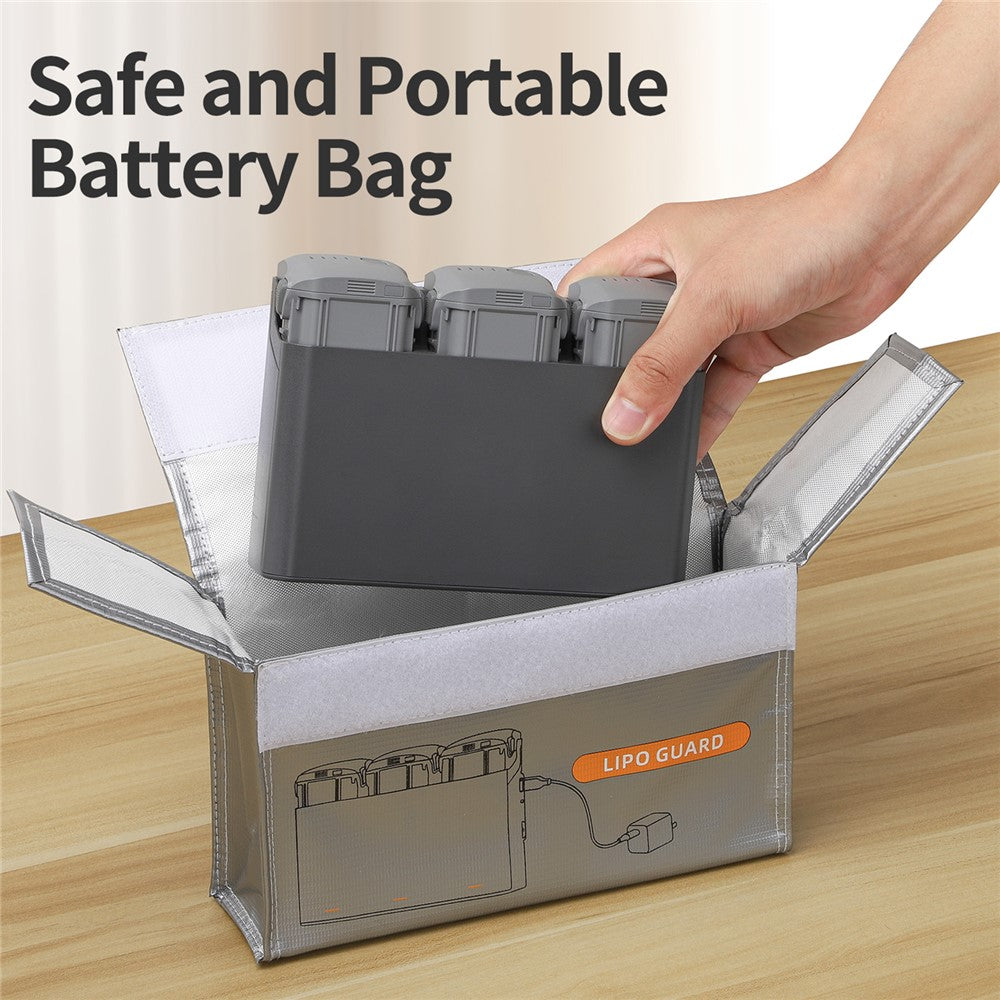 SUNNYLIFE DC830 For Drone Charging Hub Universal Lipo Battery Guard Explosion-Proof Bag