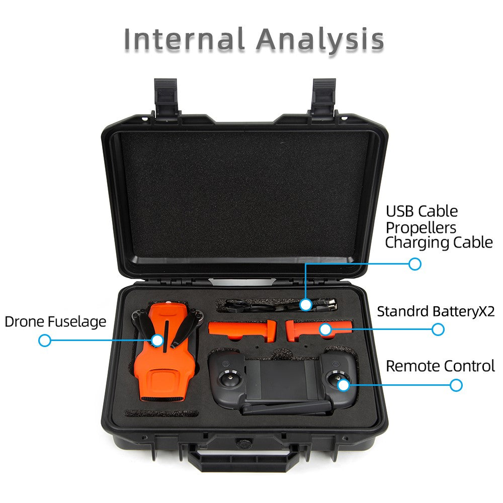 For FIMI MINI 3 RC Drone Storage Bag Anti-Explosion PP Carrying Case Hardshell Handbag
