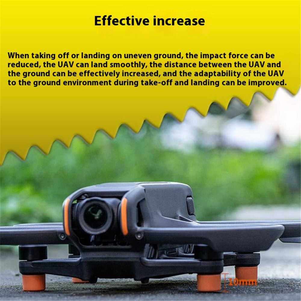 STARTRC 1144444 6Pcs for DJI Avata 2 Soft Silicone Feet Pad Front Rear Feet Heighten Pads