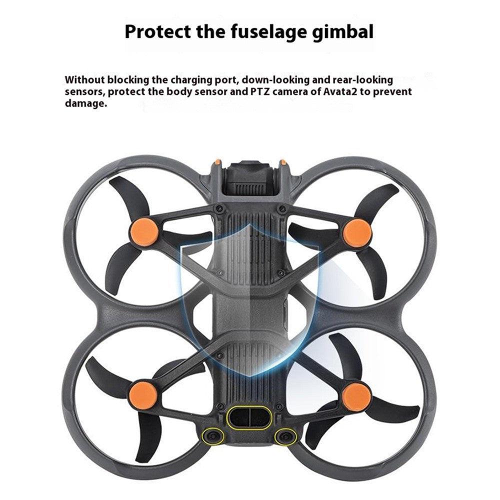 STARTRC 1144444 6Pcs for DJI Avata 2 Soft Silicone Feet Pad Front Rear Feet Heighten Pads