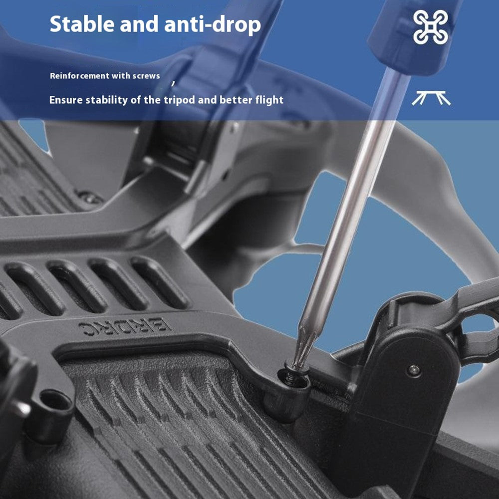 BRDRC For DJI Avata 2 Drone ABS Landing Gear Foldable Anti-Fall Heighten Landing Stand