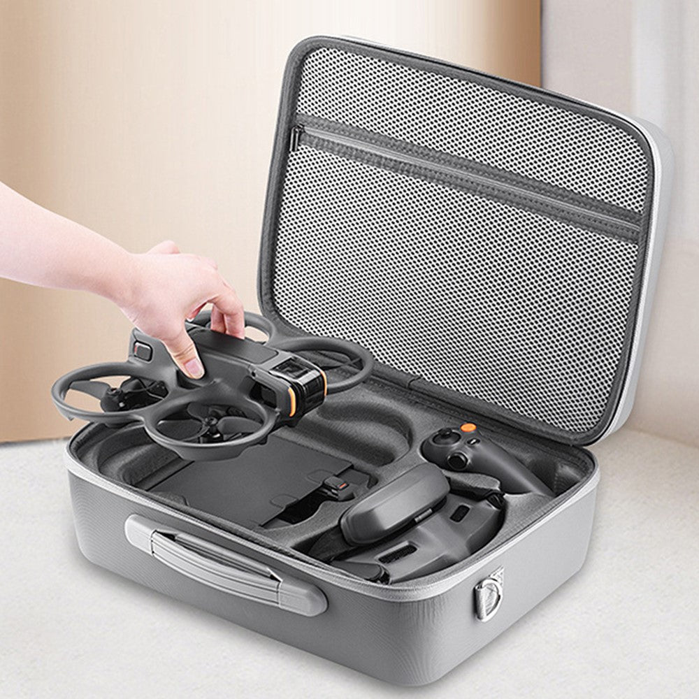 BRDRC For DJI Avata 2 Drone Accessories Carrying Case PU Leather Handbag Crossbody Bag