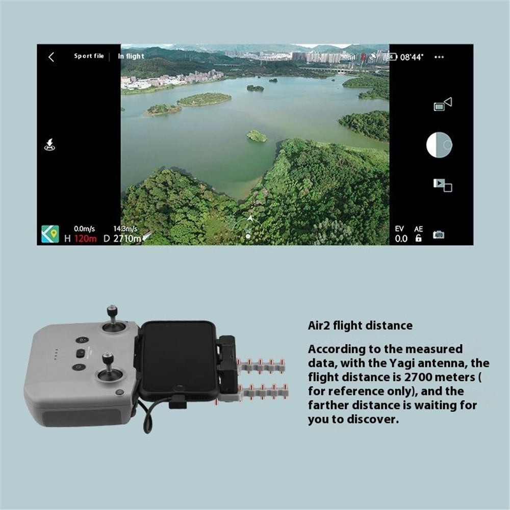 BRDRC 2Pcs For DJI Mini 4K / Mini 4 Pro / Mini 3 / Mavic 3 / Air 3 Extended Range Signal Booster Yagi Antenna Drone Accessories