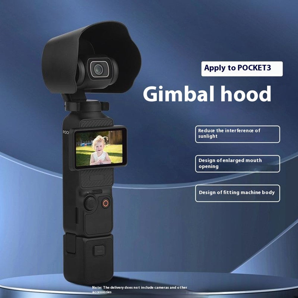 BRDRC For DJI Osmo Pocket 3 Lens Hood Anti-Glare Protection Sunshade Gimbal Camera Accessories