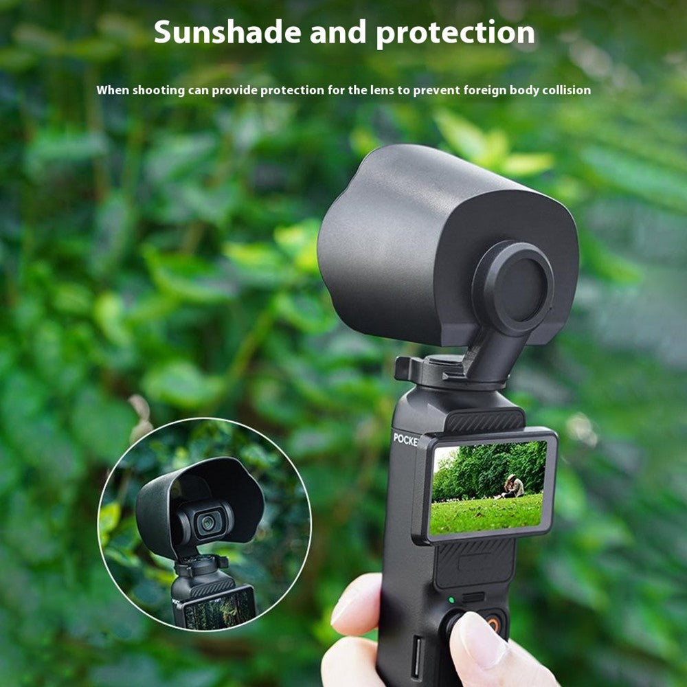 BRDRC For DJI Osmo Pocket 3 Lens Hood Anti-Glare Protection Sunshade Gimbal Camera Accessories
