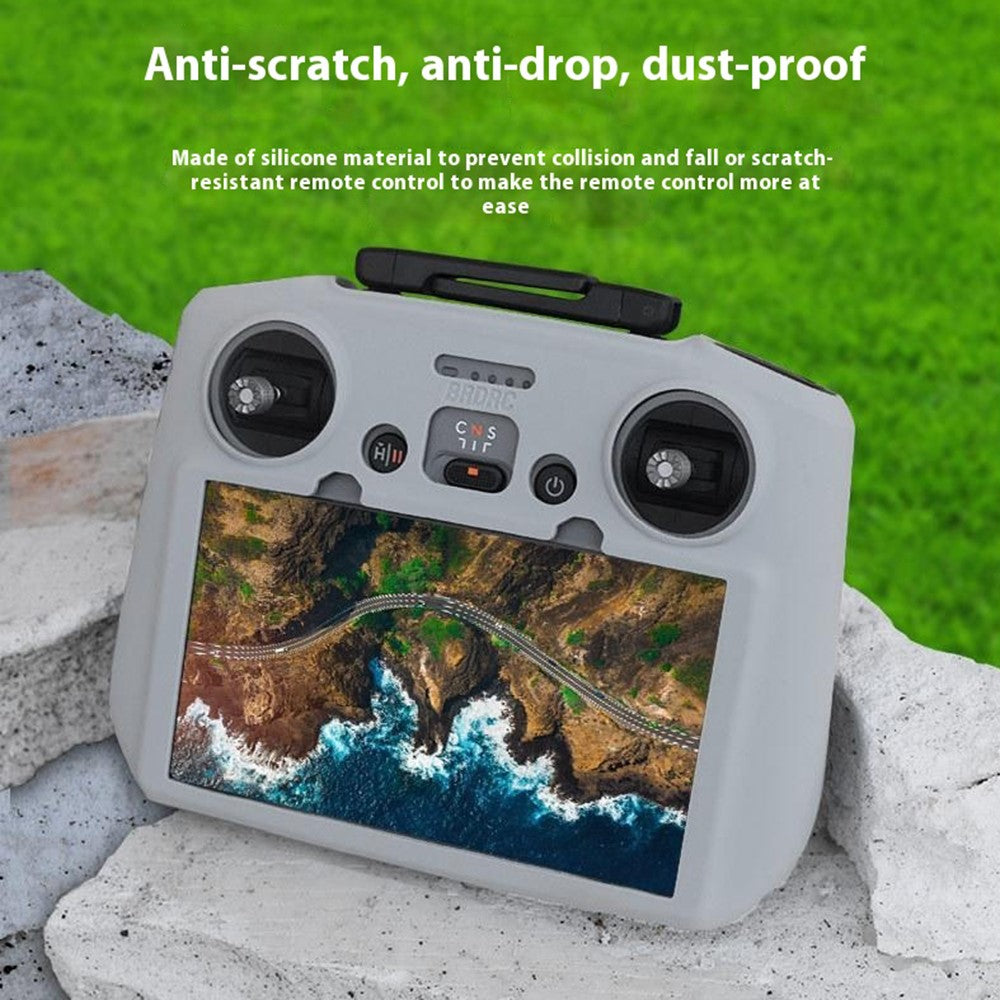 BRDRC For DJI RC 2 Remote Controller Silicone Case Cover Scratch-Resistant Sleeve