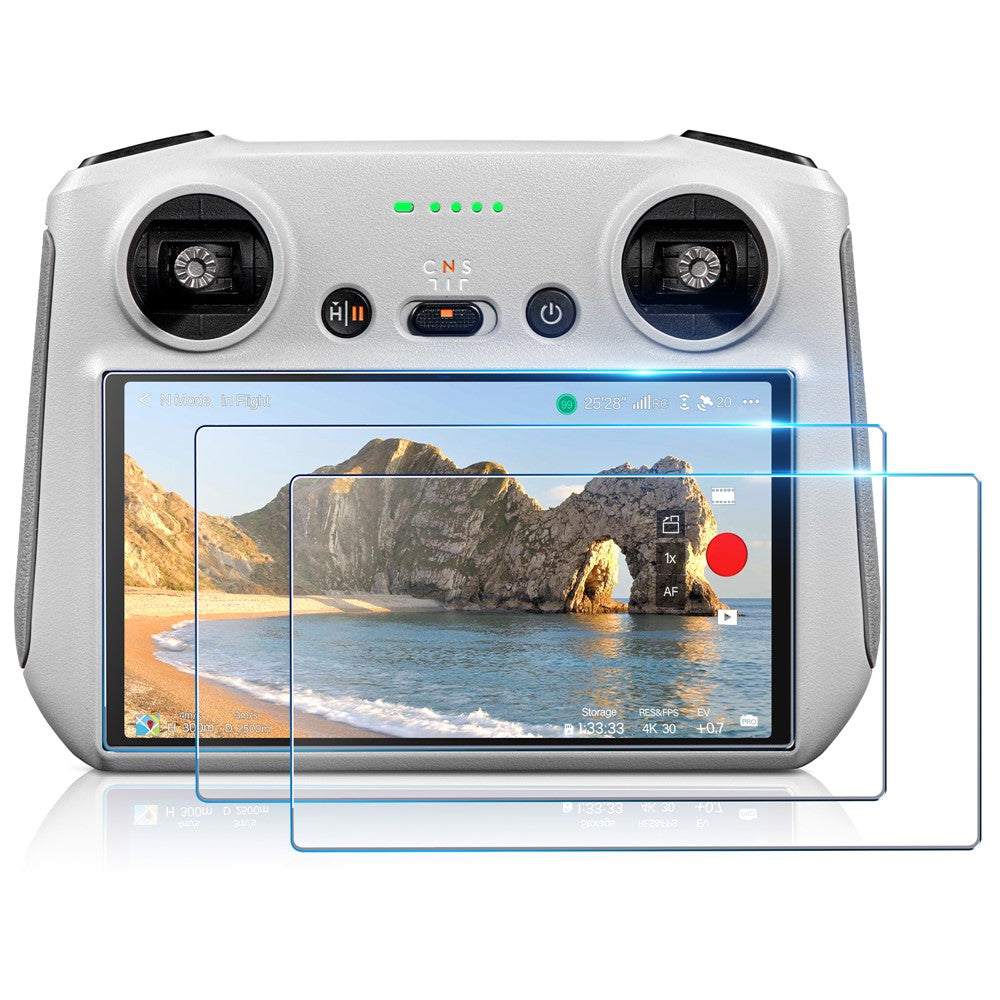 STARTRC 1139983 For DJI RC 2 / RC Remote Controller with Screen HD Tempered Glass Screen Film + Dust Removal Install Tool