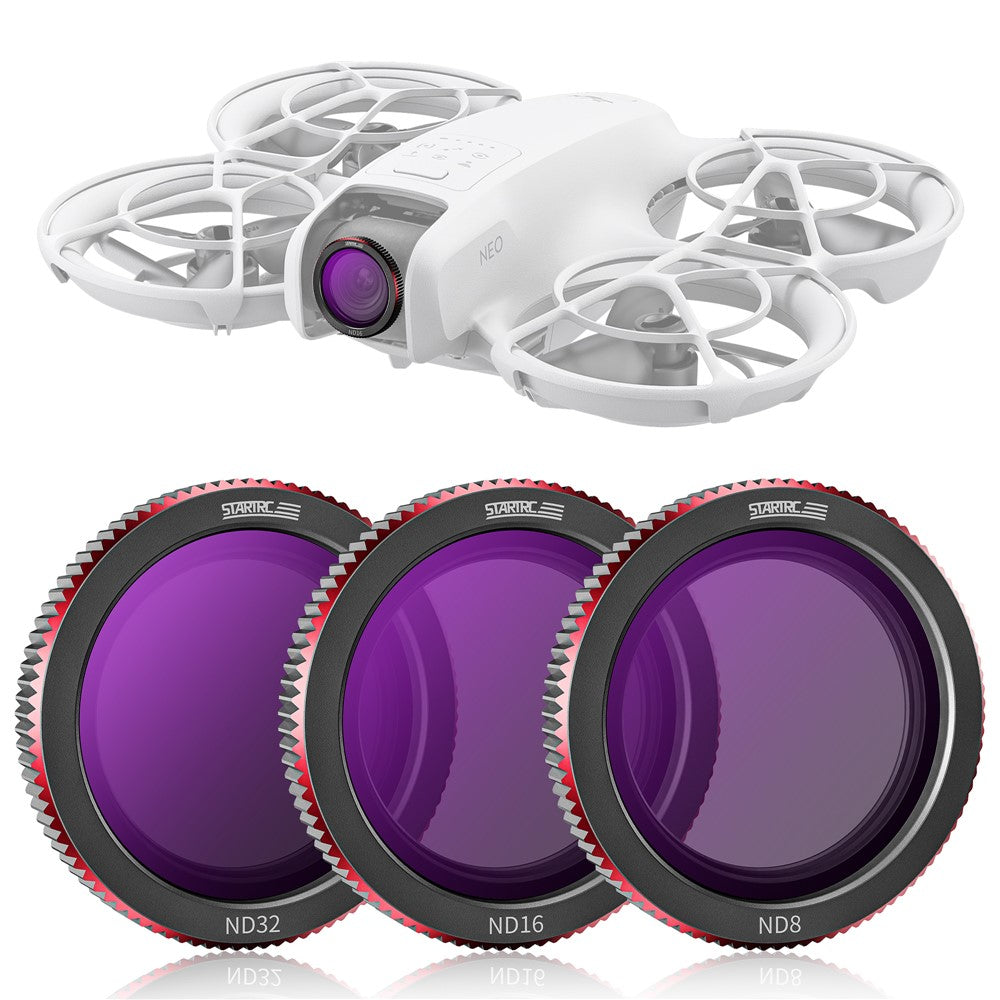 STARTRC 1151572 3Pcs / Set For DJI Neo ND8 ND16 ND32 Optical Glass Drone Lens Filters
