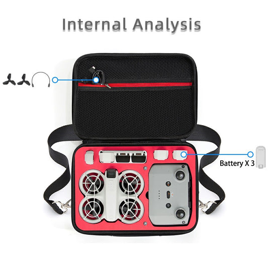 For DJI Neo EVA Storage Bag Drone Accessories Carrying Case with Shoulder Strap