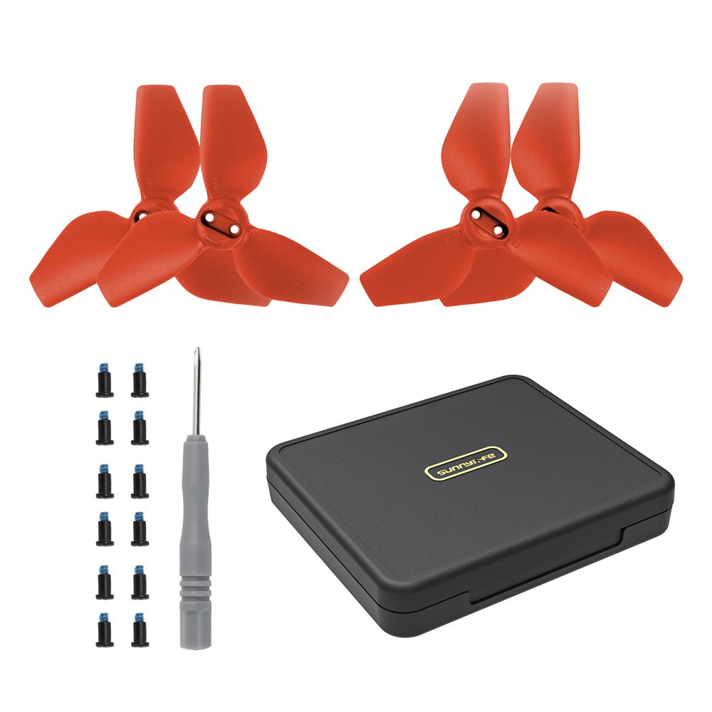 SUNNYLIFE NE-SN891 2 Pairs Propellers + Storage Box Repair Set for DJI NEO RC Drone