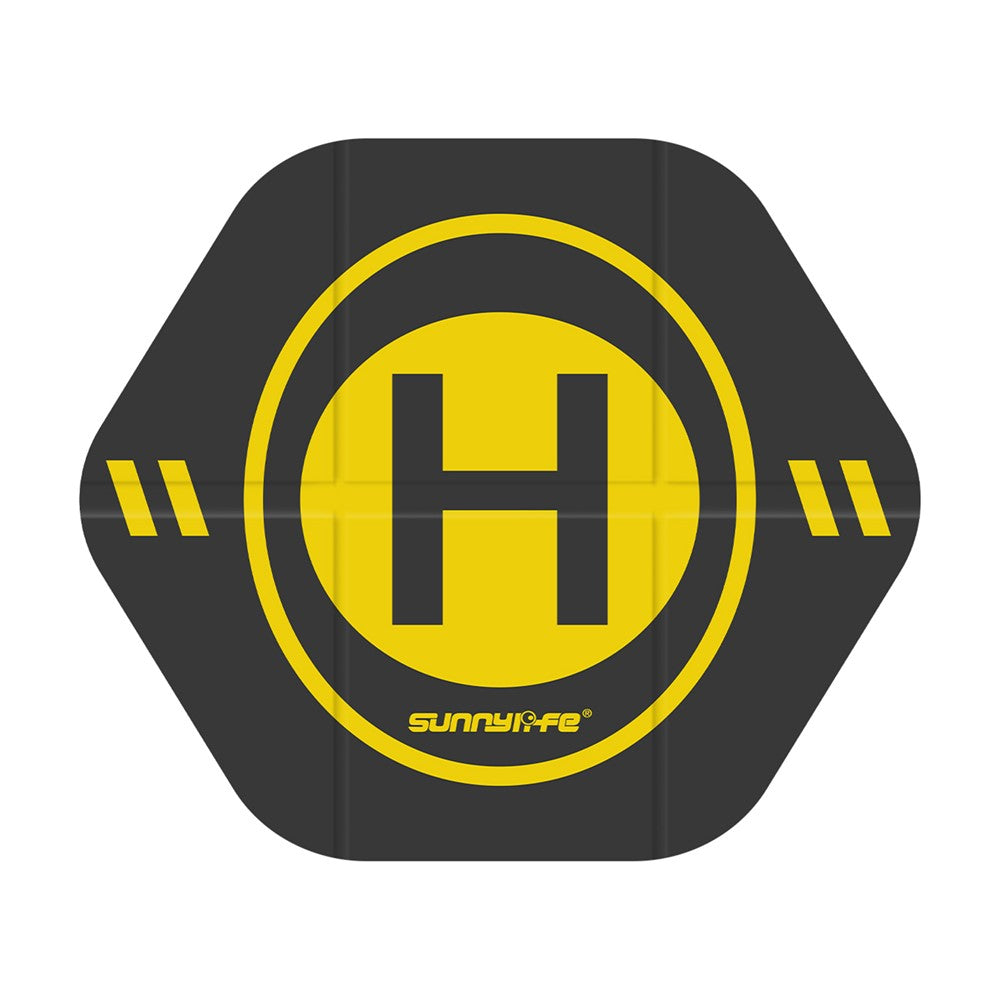 SUNNYLIFE TJP12 35cm PU Leather Double Sided Hexagonal Folding Drone Landing Pad
