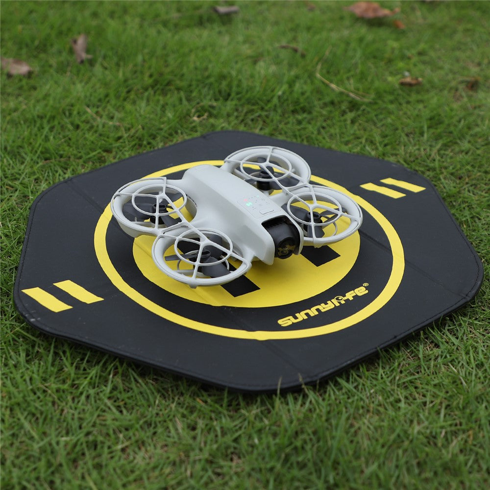 SUNNYLIFE TJP12 35cm PU Leather Double Sided Hexagonal Folding Drone Landing Pad