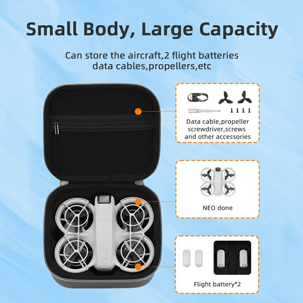 BRDRC For DJI Neo Drone Carrying Case Portable Storage Bag with Shoulder Strap